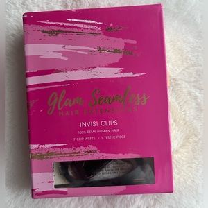 GLAM SEAMLESS hair extensions, Jet Black (1) Clip In - 20"